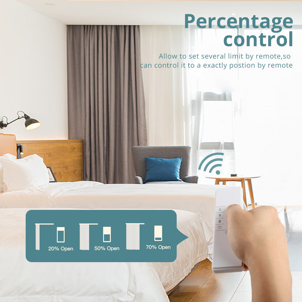 روبوت الستائر الذكي نظام  wifi من Zemismart العالمية يدعم مختلف الستائر