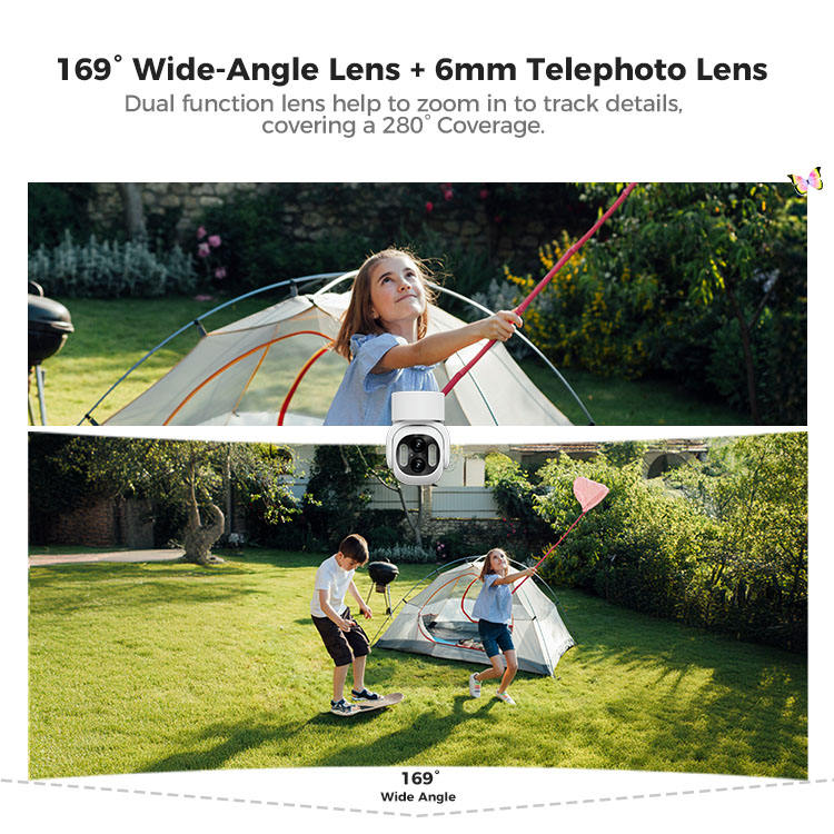 كاميرا المراقبة الذكية Arpha K16 الخارجية | عدسة مزدوجة وتقنية Wi-Fi تطبيق tuya