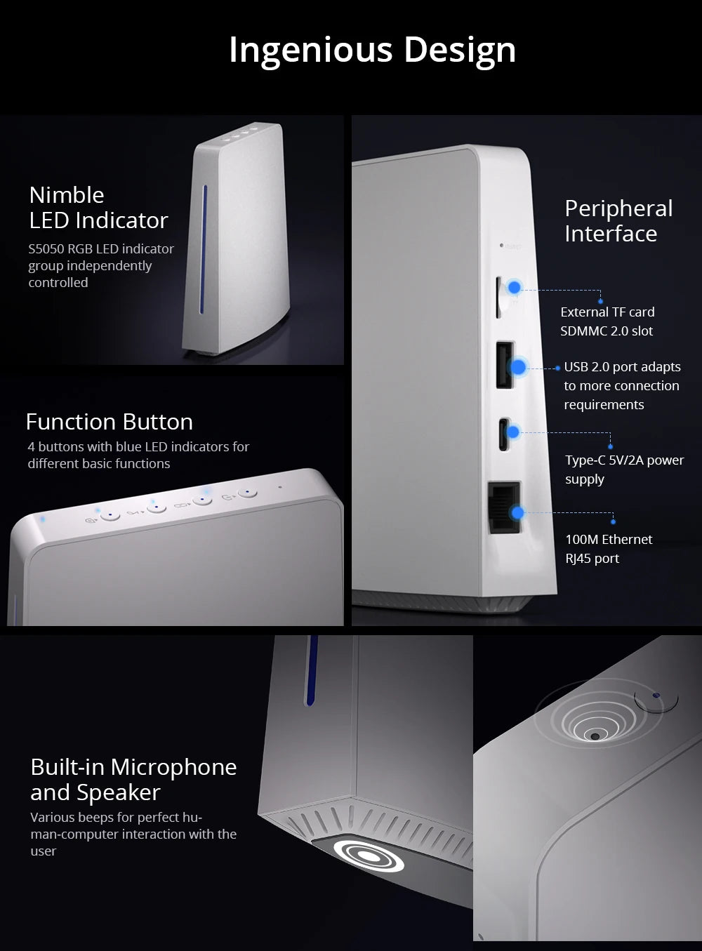 SONOFF iHost AIBridge – مركز تحكم منزلي محلي Zigbee 3.0 مع LAN | نسخة 2GB (RV1109)