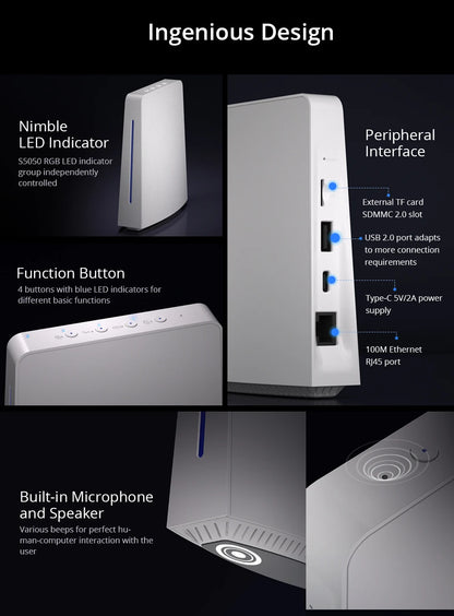 SONOFF iHost AIBridge – مركز تحكم منزلي محلي Zigbee 3.0 مع LAN | نسخة 2GB (RV1109)