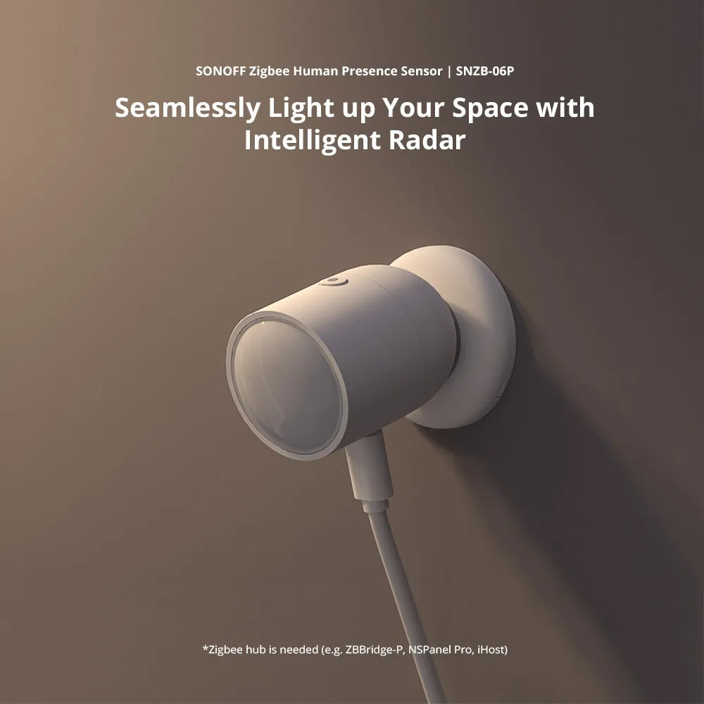 حساس تواجد الانسان الذكي SONOFF Zigbee Human Presence Sensor | SNZB-06P