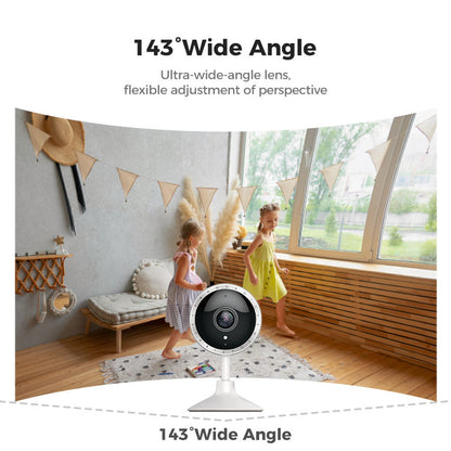 كاميرا مراقبة Arpha P160M داخلية: 8 ميجابكسل، تتبع ذكي للحركة، وصوت ثنائي الاتجاه تطبيق  tuya-smart life