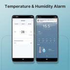 Smart Temperature and Humidity Sensor with Display, External Probe, and Wi-Fi System