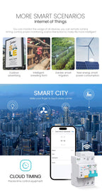 موه‌لیده‌ی پاراستنی زیره‌کی 2P (RCBO) له‌گه‌ڵ Wi-Fi – گونجاو له‌گه‌ڵ Tuya / Smart Life