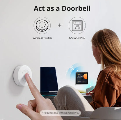 SONOFF SNZB-01P — مفتاح لاسلكي ZigBee بزر واحد للتحكم الذكي (يدعم Alexa عبر الهَب)