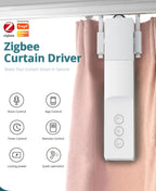 رۆبۆتی پەردەی زیرەکی سیستەمی زیکبی (Zigbee) لە زێمیزمارتی جیهانی، پشتگیری لە جۆرە جیاوازەکانی پەردە دەکات.