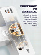 Power splitter with 2 electrical outlets and 3 USB ports with touch lighting 