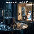 Smart Ultrasonic Water Level Sensor for Tanks with Monitor Display - Wi-Fi and Tuya App