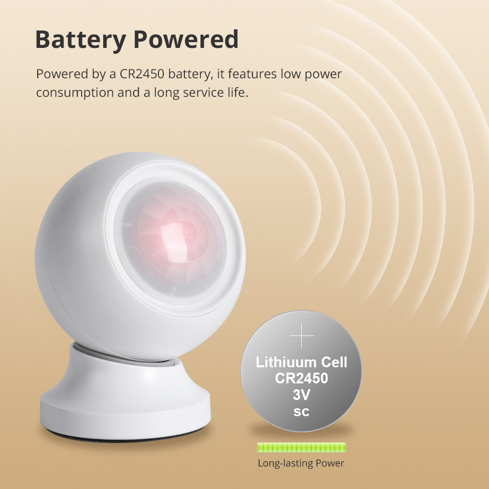 Zemismart Zigbee Human Presence Body Sensor Radar Detector Work with Tuya Smart App Battery Powered Smart Home Products