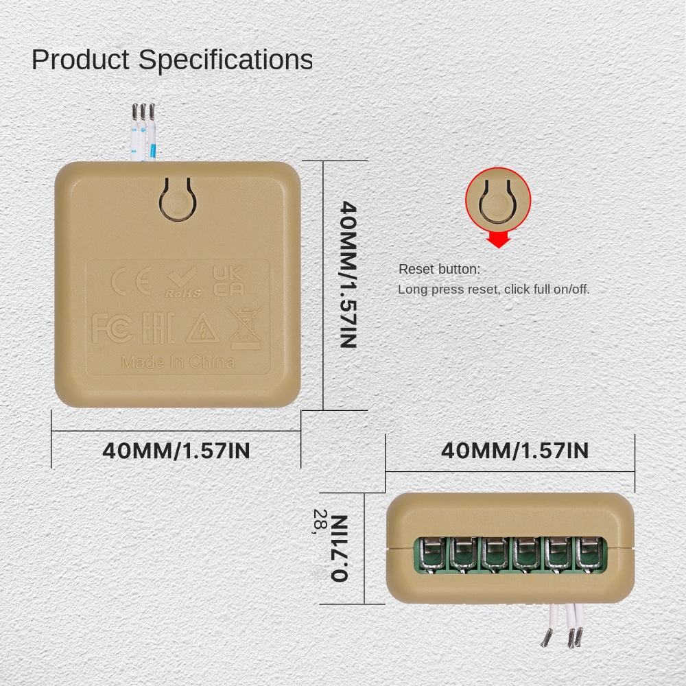 Moes Wi-Fi Smart Switch - Compatible with Tuya and Smart Life, available in 1, 2, 3, or 4-gang versions