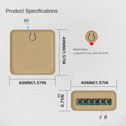 مفتاح التحكم الذكي Moes Wi-Fi - متوافق مع Tuya و Smart Life بـ 1 أو 2 أو 3 أو 4 مخارج
