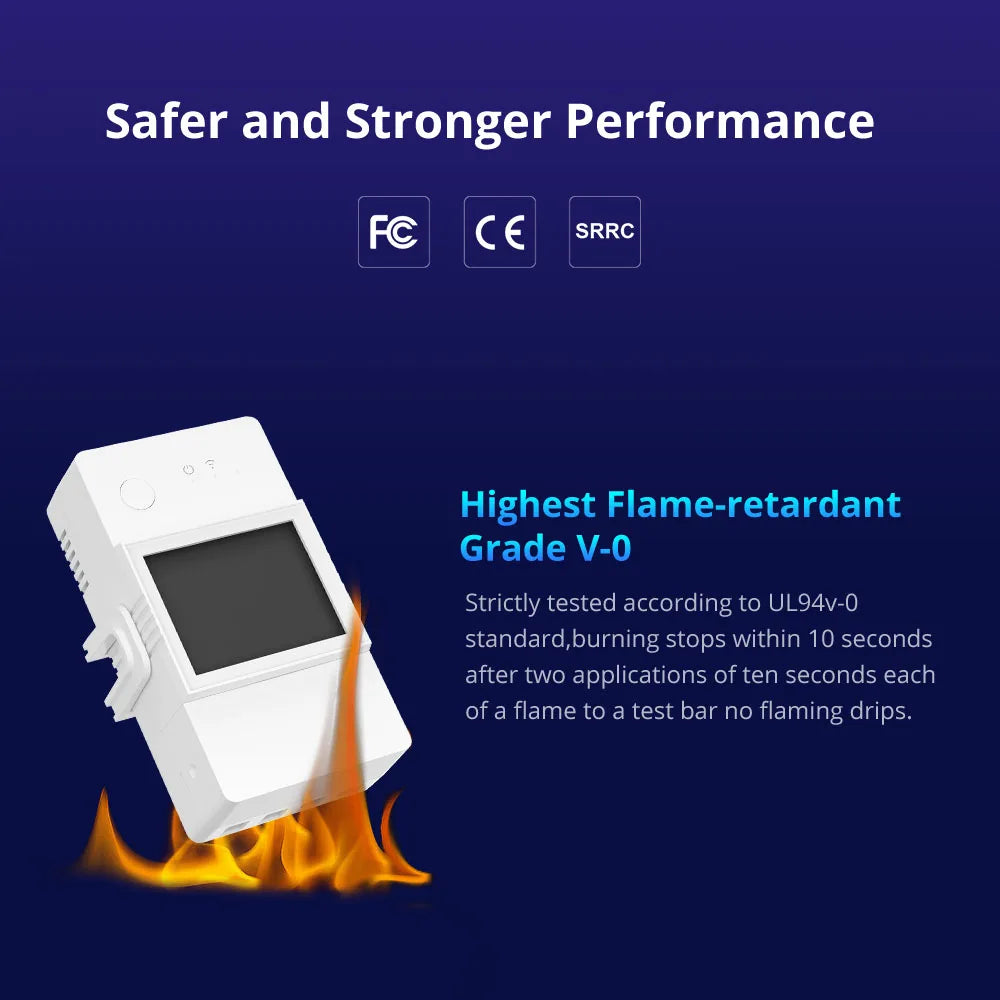 قاطع / سويتش طاقة ذكي WiFi مع شاشة قياس — SONOFF POW Elite 16A