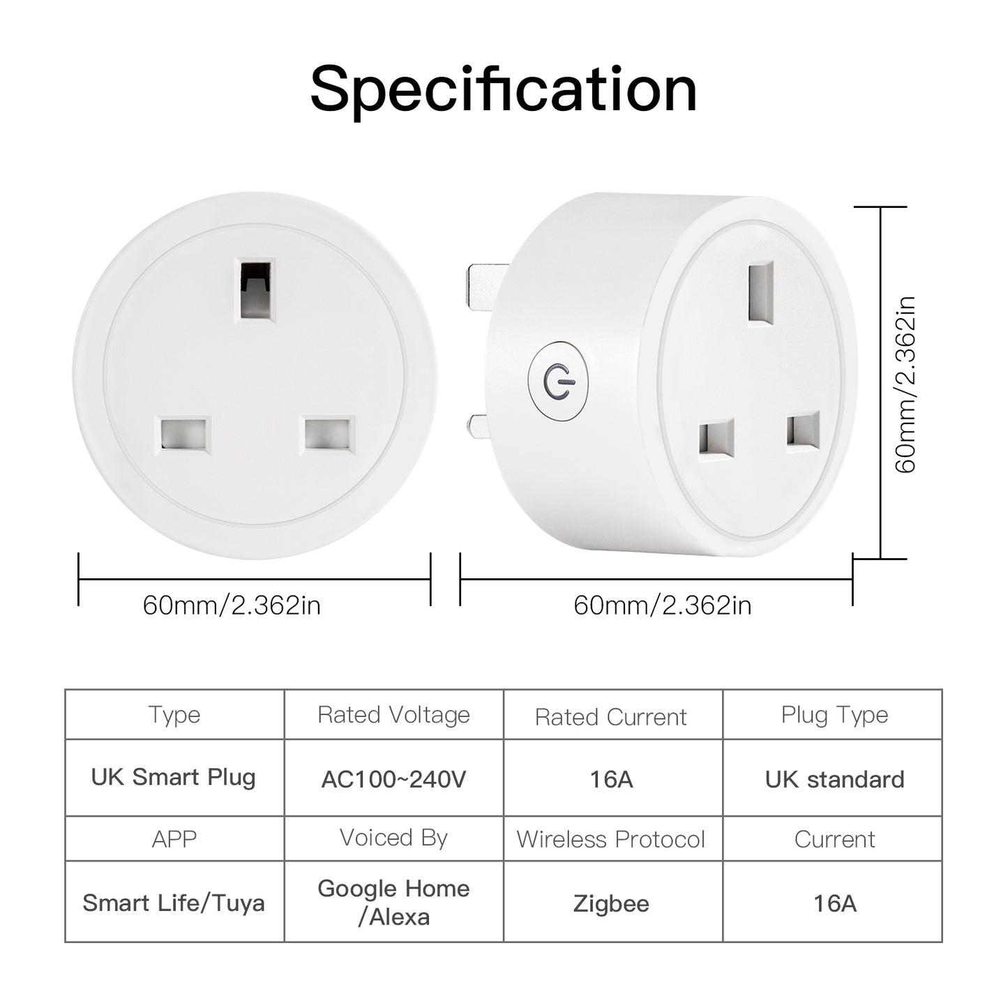 قابس ذكي من MOES بتقنية ZigBee  تطبيق tuya -smart life