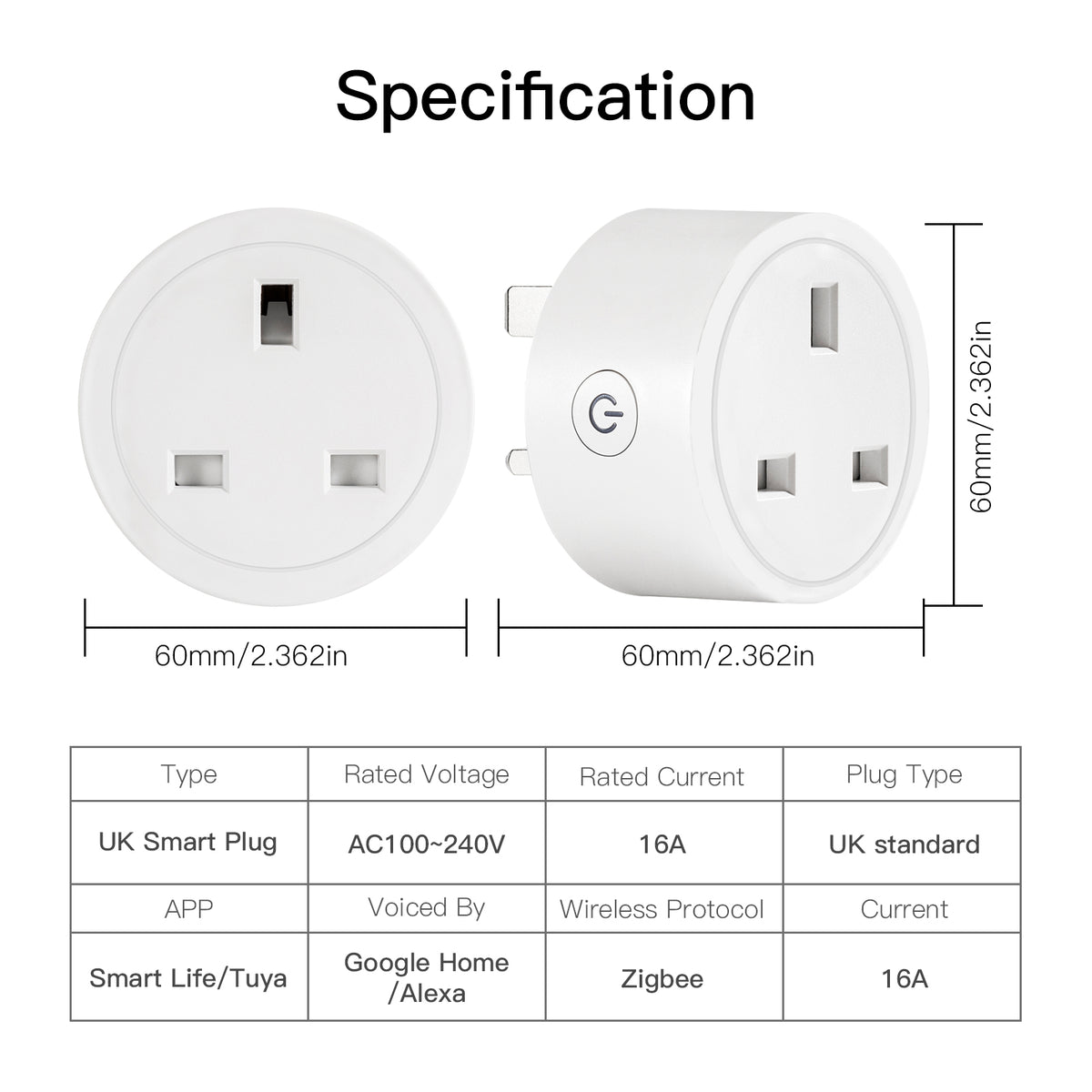 MOES ZigBee Smart Plug - Tuya/Smart Life App