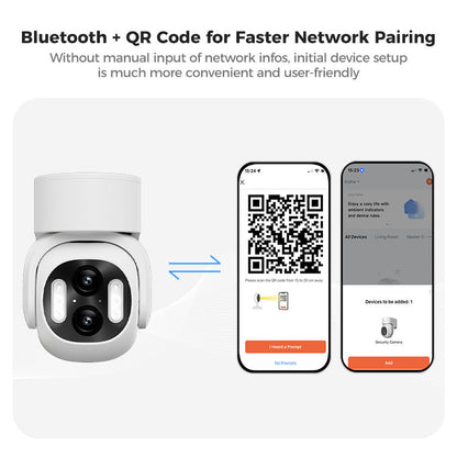 كاميرا المراقبة الذكية Arpha K16 الخارجية | عدسة مزدوجة وتقنية Wi-Fi تطبيق tuya
