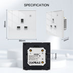 16A Smart Plug with Energy Monitoring, ZIGBEE System - Compatible with Tuya and Smart Life