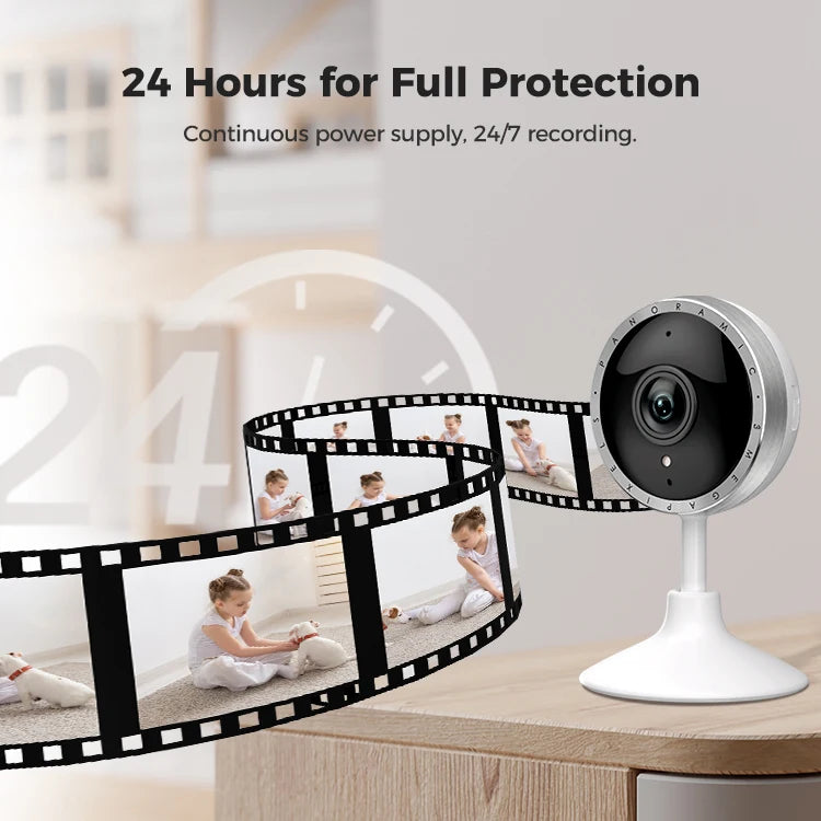 كاميرا مراقبة Arpha P160M داخلية: 8 ميجابكسل، تتبع ذكي للحركة، وصوت ثنائي الاتجاه تطبيق  tuya-smart life