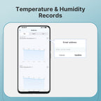 Smart Temperature and Humidity Sensor with Display, External Probe, and Wi-Fi System