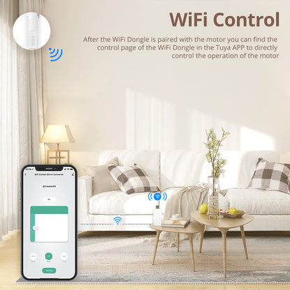 روبوت الستائر الذكي نظام  wifi من Zemismart العالمية يدعم مختلف الستائر