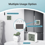 Smart Temperature and Humidity Sensor with Display, External Probe, and Wi-Fi System