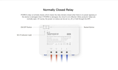 مفتاح سونوف الذكي POWR3 (Wi-Fi) مع مراقبة استهلاك الطاقة