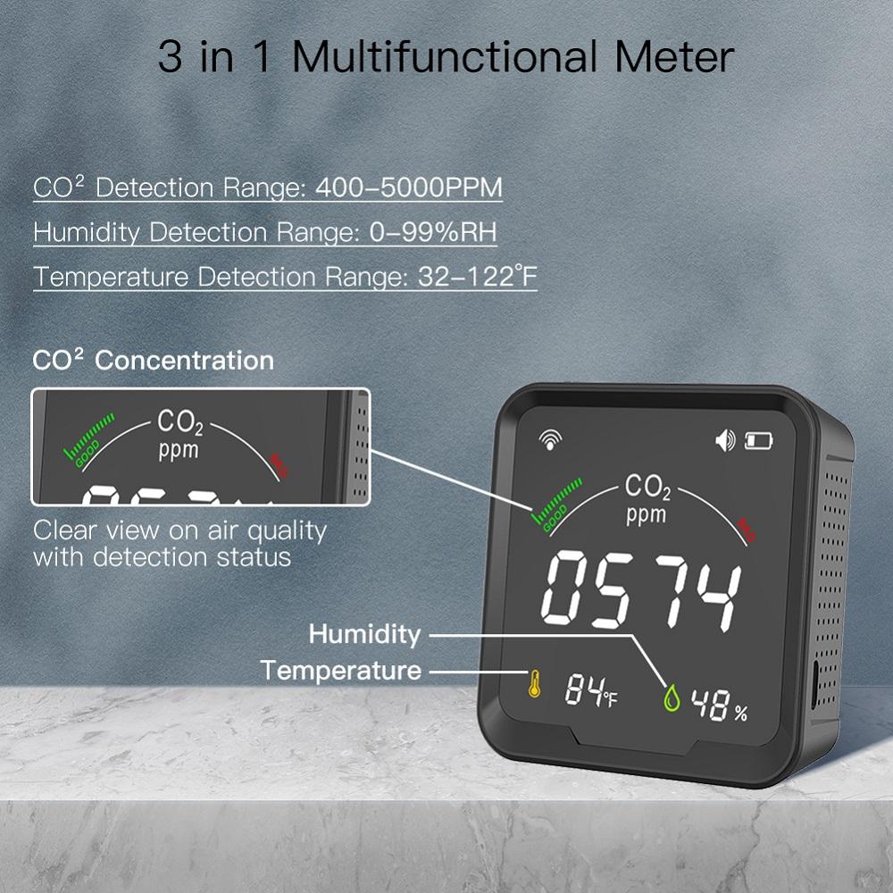 MOES 3-in-1 Smart Air Quality Monitor CO2