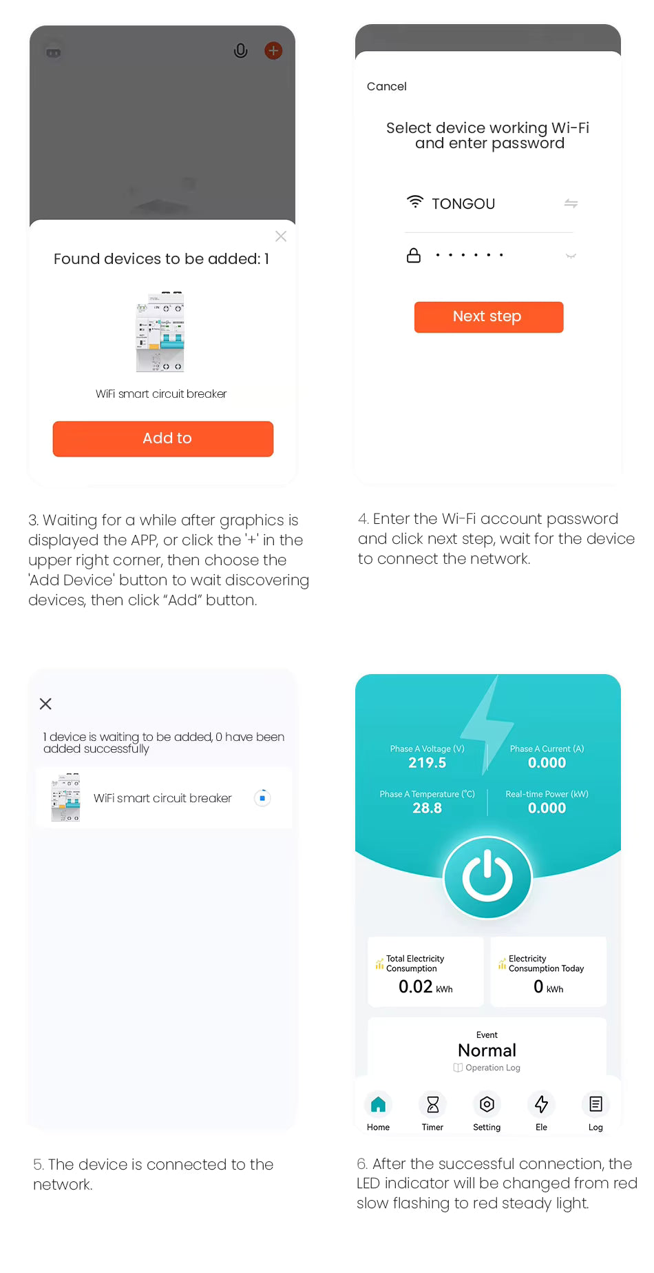موه‌لیده‌ی پاراستنی زیره‌کی 2P (RCBO) له‌گه‌ڵ Wi-Fi – گونجاو له‌گه‌ڵ Tuya / Smart Life