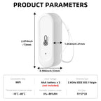 هەستەوەرێکی پلەی گەرمی و شێداری Tuya Wi-Fi IP65 بۆ بەکارهێنانی دەرەکی و ناوەکی