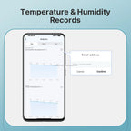 Smart Temperature and Humidity Sensor with Display, External Probe, and Wi-Fi System