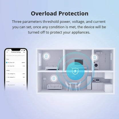 قاطع / سويتش طاقة ذكي WiFi مع شاشة قياس — SONOFF POW Elite 16A
