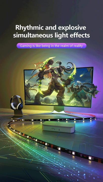 نظام الإضاءة الخلفية المتزامن الذكي  للشاشات 55-65 بوصة تطبيق TUYA  -سمارت لايف