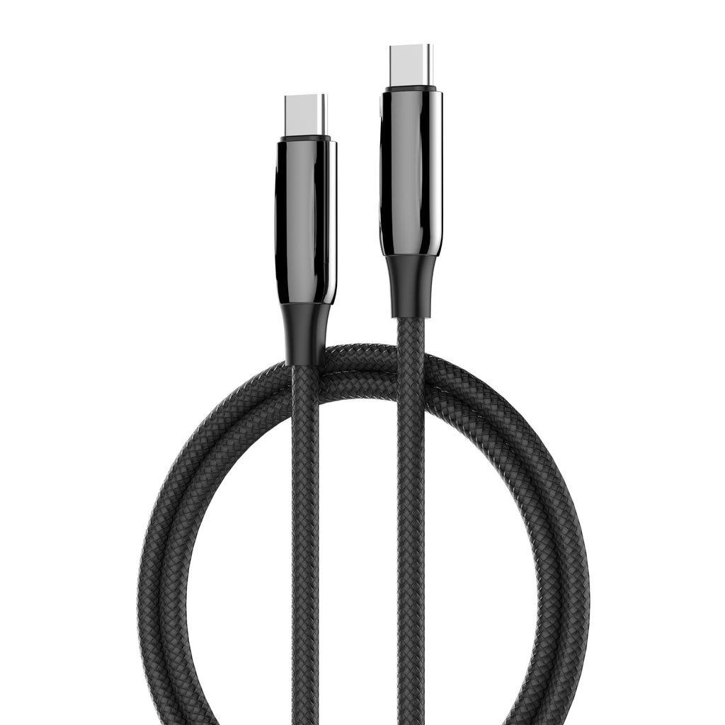 کەیبڵی شەحنی داتای USB-C بۆ USB-C — توانای 240 وات PD3.1، خێرایی گواستنەوە تا 480Mbps، بە دوو درێژیی 1م و 2م