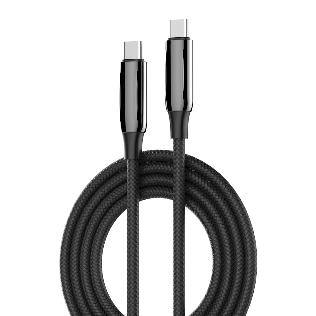 کەیبڵی شەحنی داتای USB-C بۆ USB-C — توانای 240 وات PD3.1، خێرایی گواستنەوە تا 480Mbps، بە دوو درێژیی 1م و 2م