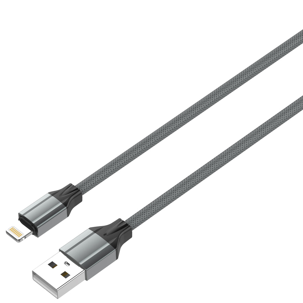 کەیبڵێکی بارگاویکردنی خێرا (2.4 ئەمپێر) بە درێژیی 1 مەتر (USB-A بۆ LIGHTING)، دروستکراو لە ماددەی TPE ی بەهێز و دژە چەمانەوە، بۆ بارگاویکردن و گواستنەوەی داتا.