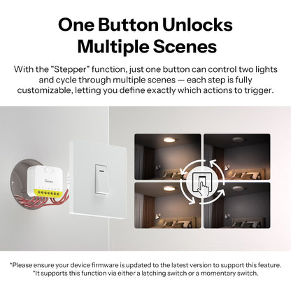 مفتاح سونوف ميني ديو ال (MINI DUO-L) الذكي ثنائي الخطوط بتقنية (Zigbee) | MINI-ZB2GS-L