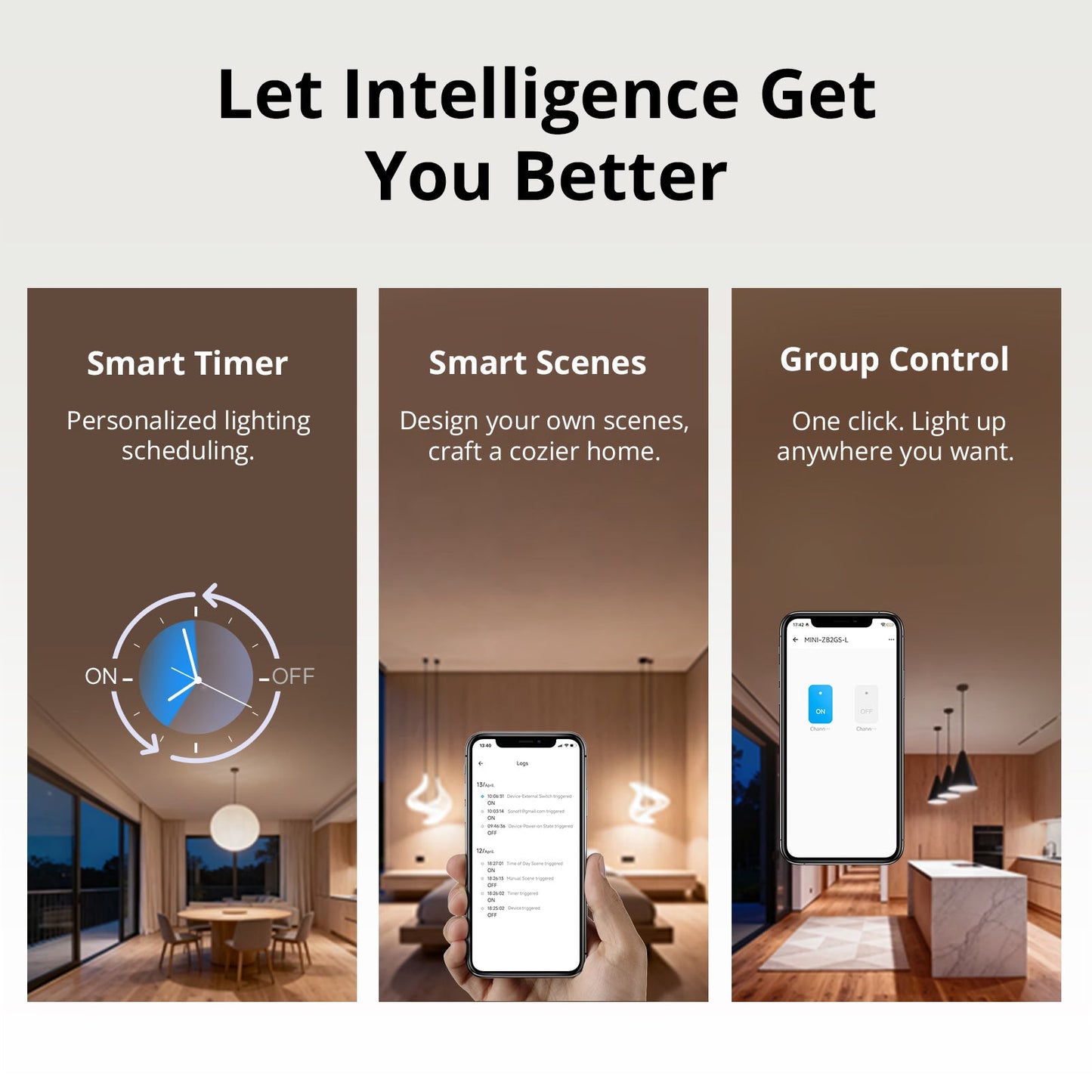 مفتاح سونوف ميني ديو ال (MINI DUO-L) الذكي ثنائي الخطوط بتقنية (Zigbee) | MINI-ZB2GS-L