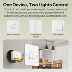 کلیلێکی زیرەکی دوو هێڵی (MINI DUO) لە جۆری (Zigbee) - (MINI-ZB2GS)