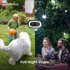 Arpha K06 2K Smart Solar Security Camera, 100% Wireless, Tuya App Compatible