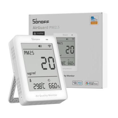 جهاز سونوف AirGuard الذكي لمراقبة جودة الهواء (PM2.5/PM10) بتقنية (Matter عبر Wi-Fi) | SAWF-07P