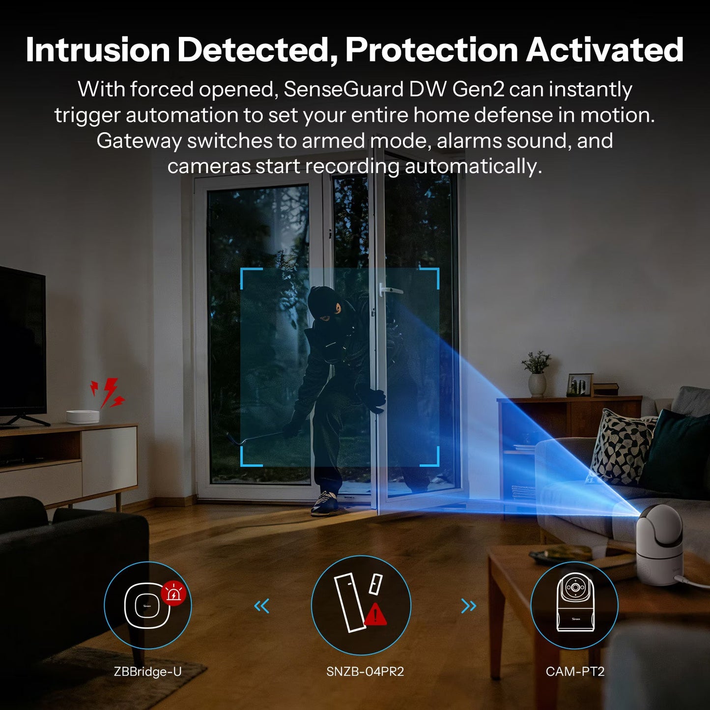 حساس الباب/الشباك الذكي SONOFF SenseGuard DW Gen2 بتقنية Zigbee | الموديل SNZB-04PR2