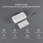 SONOFF iFan04 Wi-Fi Smart Ceiling Fan & Light Controller with Remote Control