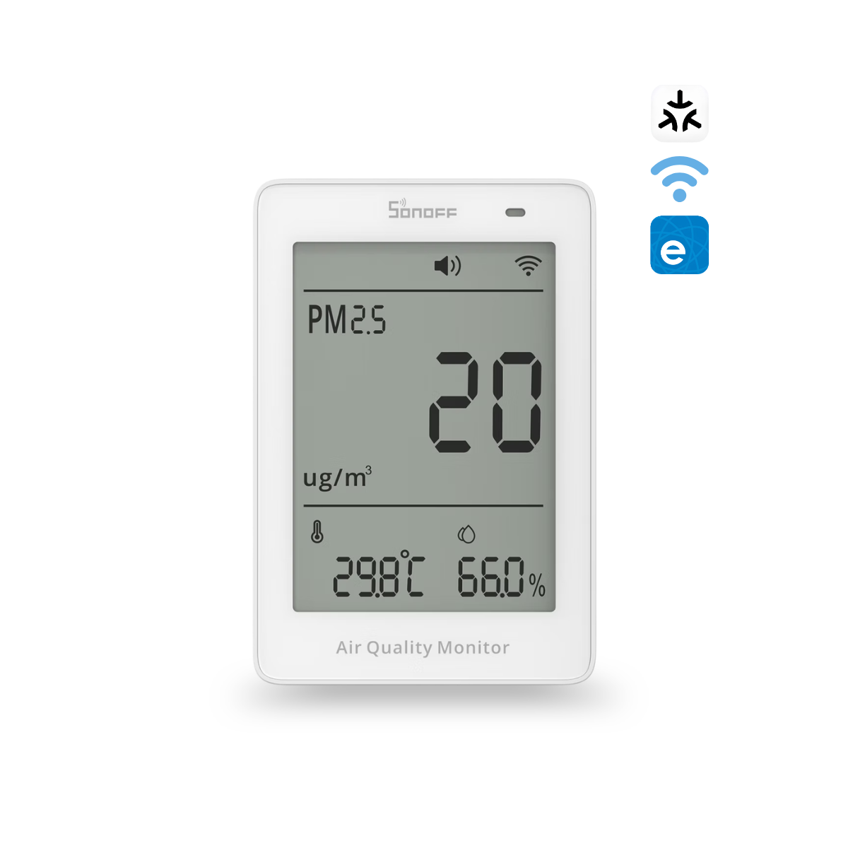 جهاز سونوف AirGuard الذكي لمراقبة جودة الهواء (PM2.5/PM10) بتقنية (Matter عبر Wi-Fi) | SAWF-07P