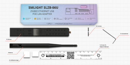 هاب Zigbee ذكي متعدد الاتصال (LAN + Wi-Fi + USB-C + PoE) –  SLZB-06U