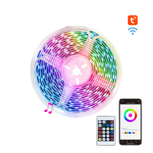 شريط الإضاءة الذكي من MOES تطبيق tuya -smart life  طول ٥ متر