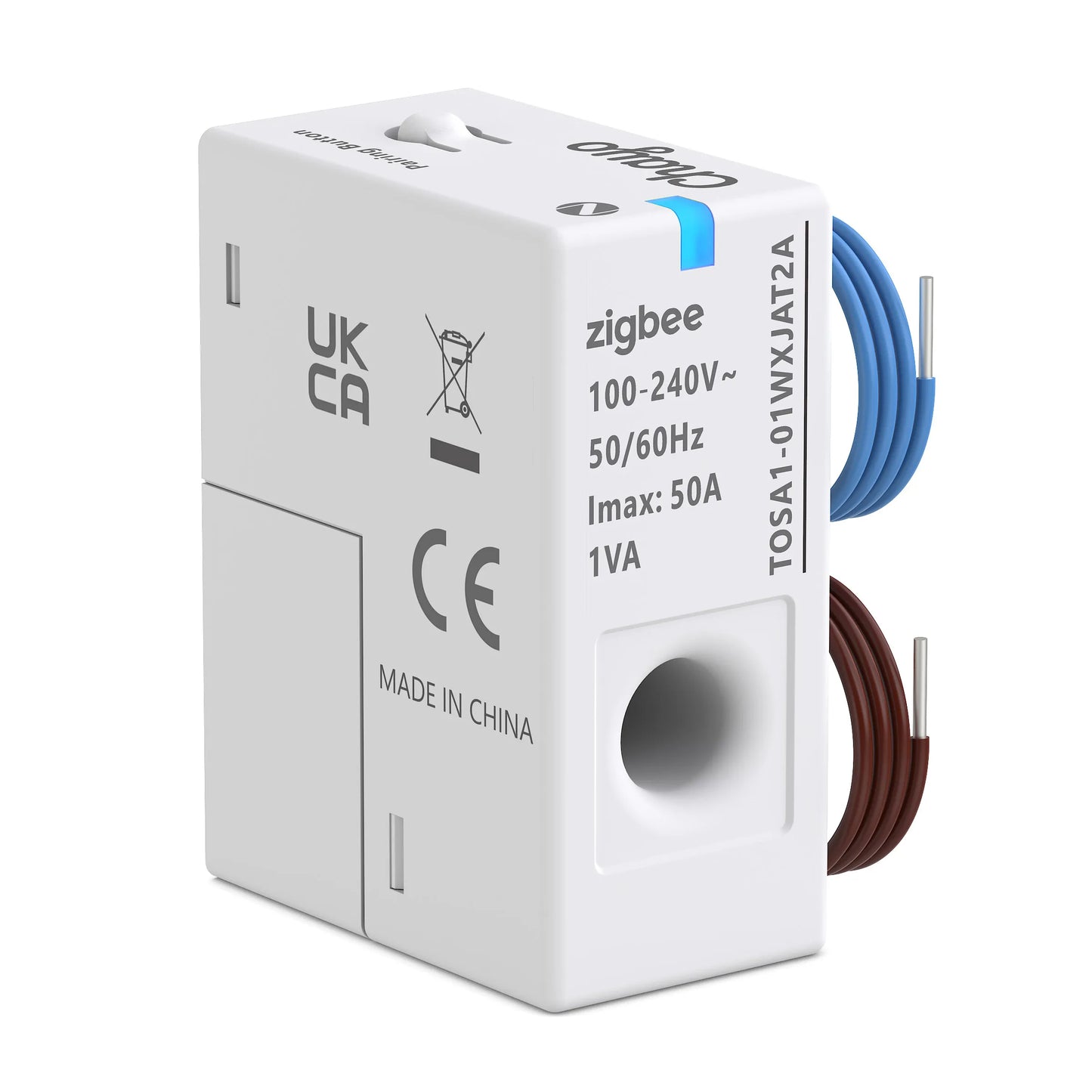 مراقب استهلاك الطاقة الذكي Tuya Zigbee مع محول تيار CT (1-50A) | دقة 99.5% وتوافق مع Smart Life