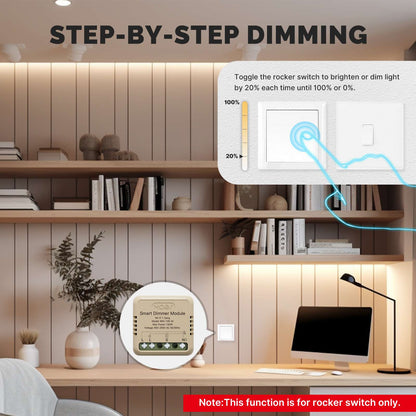 مفتاح التحكم الذكي المخفي للتعتيم نظام wifi - تطبيق tuya-smart life