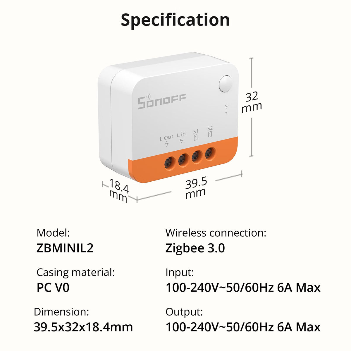 SONOFF ZBMINI Extreme Zigbee Smart Switch | ZBMINIL2