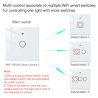 Smart Touch Light Switch (WiFi + RF433) 1-4 Gang - Multi-Control by Moes