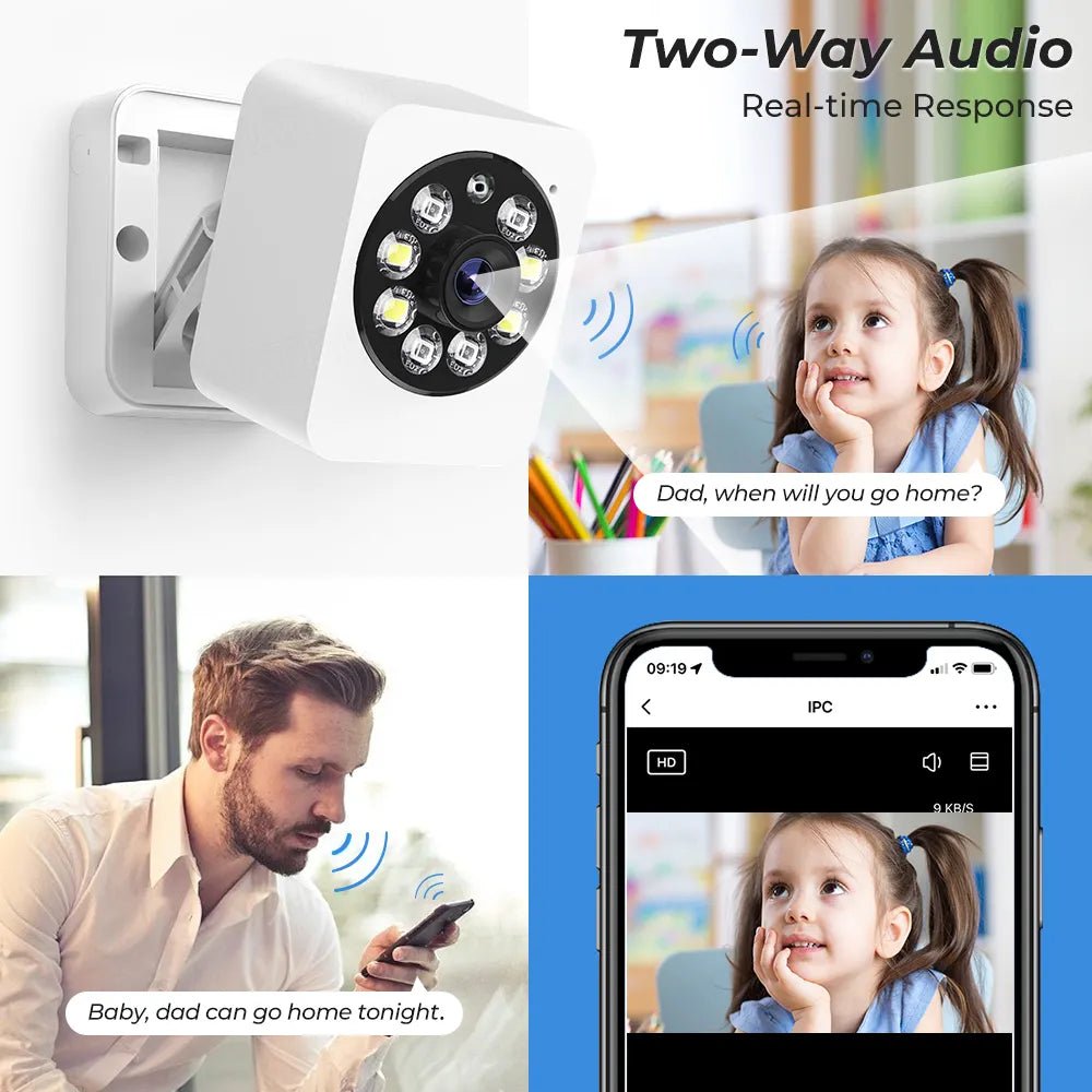 كاميرا مراقبة داخلية ذكية بدقة 1080p من Tuya | كشف الحركة البشرية وميزة الرؤية الليلية - SMARTIFY