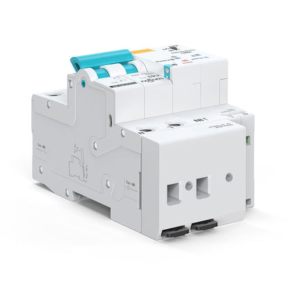 قاطع دورة ذكي واي فاي بتصميم أحادي الفيز – تحكم كامل عبر تطبيق تويا وحماية متطورة من التسرب الكهربائي، لأمانك وراحتك الكاملة! - SMARTIFY